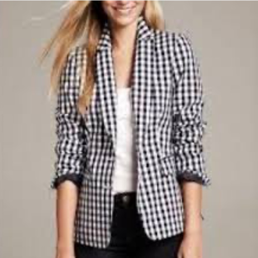 Banana Republic Checkered Blazer